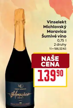 Billa Vinselekt Michlovský Moravica Šumivé víno nabídka