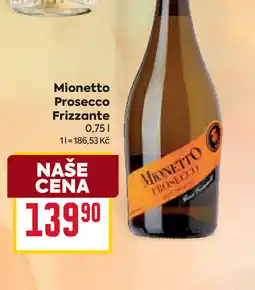 Billa Mionetto Prosecco Frizzante nabídka