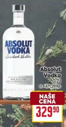 Billa Absolut Vodka nabídka