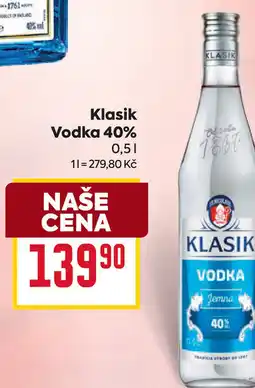 Billa Klasik Vodka 40% nabídka