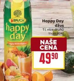 Billa Happy Day džus nabídka