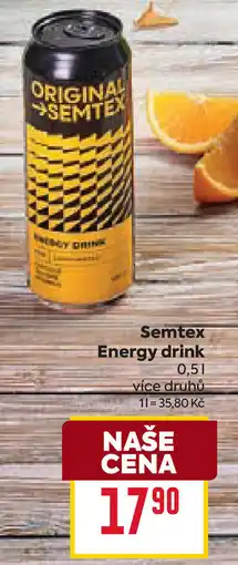 Billa Semtex Energy drink nabídka