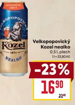 Billa Velkopopovický Kozel nealko nabídka