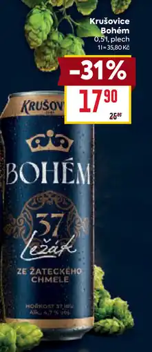 Billa Krušovice Bohém nabídka