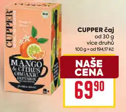 Billa CUPPER čaj nabídka