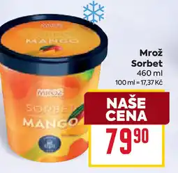 Billa Mrož Sorbet nabídka