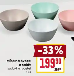 Billa Mísa na ovoce a salát nabídka