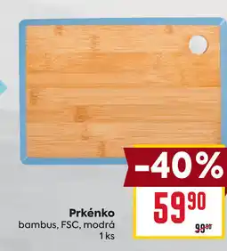 Billa Prkénko bambus, FSC, modrá nabídka