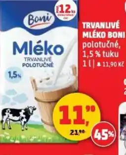 Penny Market Trvanlivé mléko boni nabídka