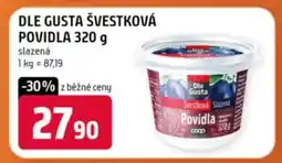 Terno DLE GUSTA ŠVESTKOVÁ POVIDLA 320 g nabídka