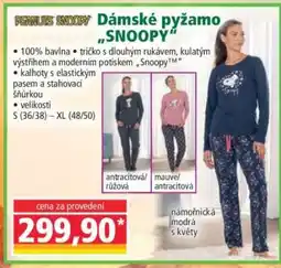 Norma Dámské pyžamo „SNOOPY“ nabídka