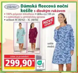 Norma Dámská fleecová noční košile s dlouhým rukávem nabídka