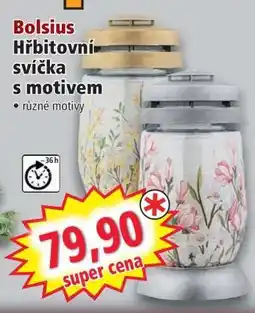 Norma Bolsius Hřbitovní svíčka s motivem nabídka