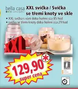 Norma XXL svíčka / Svíčka se třemi knoty ve skle nabídka