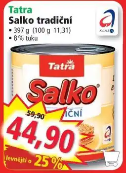Norma Tatra Salko tradiční nabídka