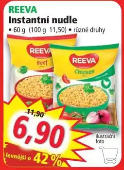 Norma REEVA Instantní nudle nabídka