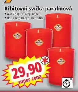 Norma Hřbitovní svíčka parafínová nabídka