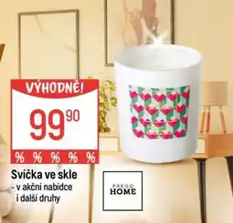 Globus Svíčka ve skle nabídka