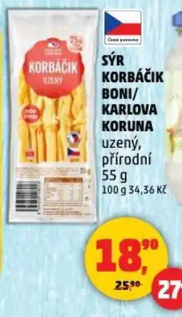 Penny Market Sýr korbáčik boni/ karlova koruna nabídka