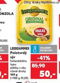 Kaufland Leerdammer sýr nabídka