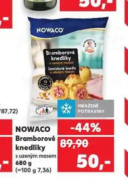 Kaufland Nowaco bramborový knedlík s uzeným masem nabídka