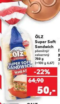 Kaufland Olz super sandwich nabídka