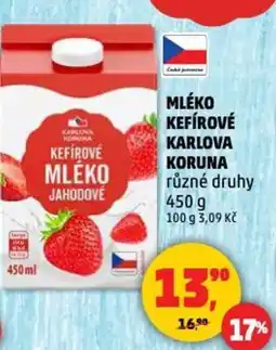 Penny Market Mléko kefírové karlova koruna nabídka