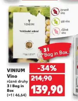 Kaufland Víno vinium nabídka
