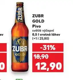 Kaufland Pivo zubr gold nabídka