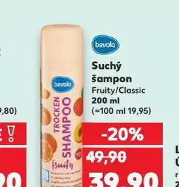 Kaufland Bevola suchý šampon nabídka