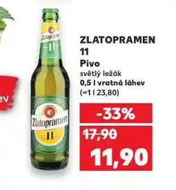 Kaufland Pivo zlatopramen 11 nabídka