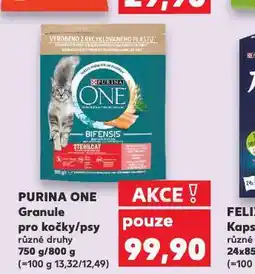 Kaufland Purina one granule pro psy nabídka