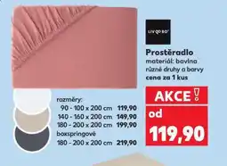 Kaufland Napínací prostěradlo 140-160 x 200 cm nabídka