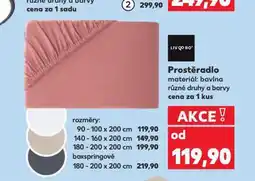 Kaufland Napínací prostěradlo 90-100 x 200 cm nabídka