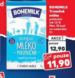 Kaufland Trvanlivé mléko 1,5% nabídka