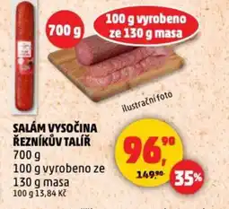Penny Market Salám vysočina řezníkův talíř nabídka