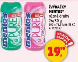 Penny Market Žvýkačky mentos nabídka
