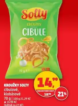 Penny Market Kroužky solty cibulové, klobásové nabídka