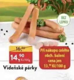 MP Krásno Vídeňské párky nabídka