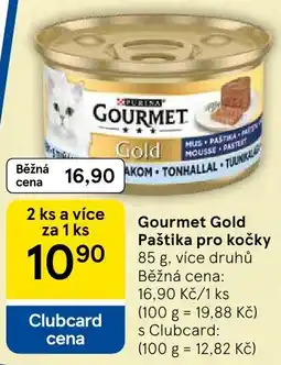 Tesco Gourmet Gold Paštika pro kočky nabídka