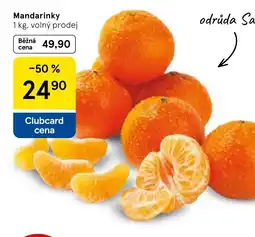 Tesco Mandarinky nabídka