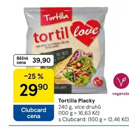 Tesco Tortilla Placky nabídka