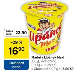 Tesco MADETA Lipánek Maxi nabídka