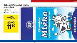 Tesco Bohemilk Trvanlivé mléko polotučné nabídka