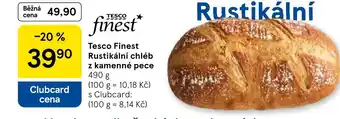Tesco Tesco Finest Rustikální chléb z kamenné pece nabídka