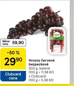 Tesco Hrozny červené bezpeckové nabídka