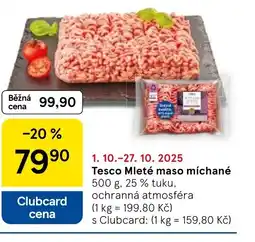 Tesco Tesco Mleté maso míchané nabídka