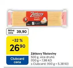 Tesco Zátkovy Těstoviny nabídka