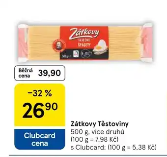 Tesco Zátkovy Těstoviny nabídka