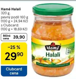 Tesco Hamé Halali nabídka